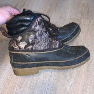 Crater Ridge waterproof foot steel shank camo winter boots